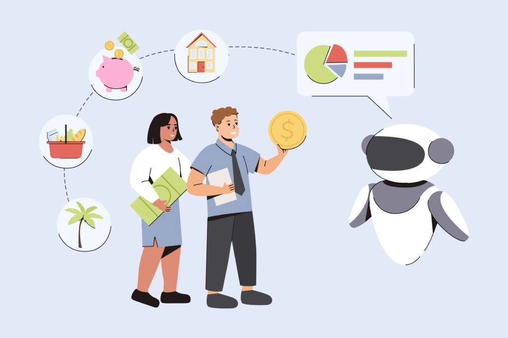AI chatbot helping a customer with instant support to improve business growth