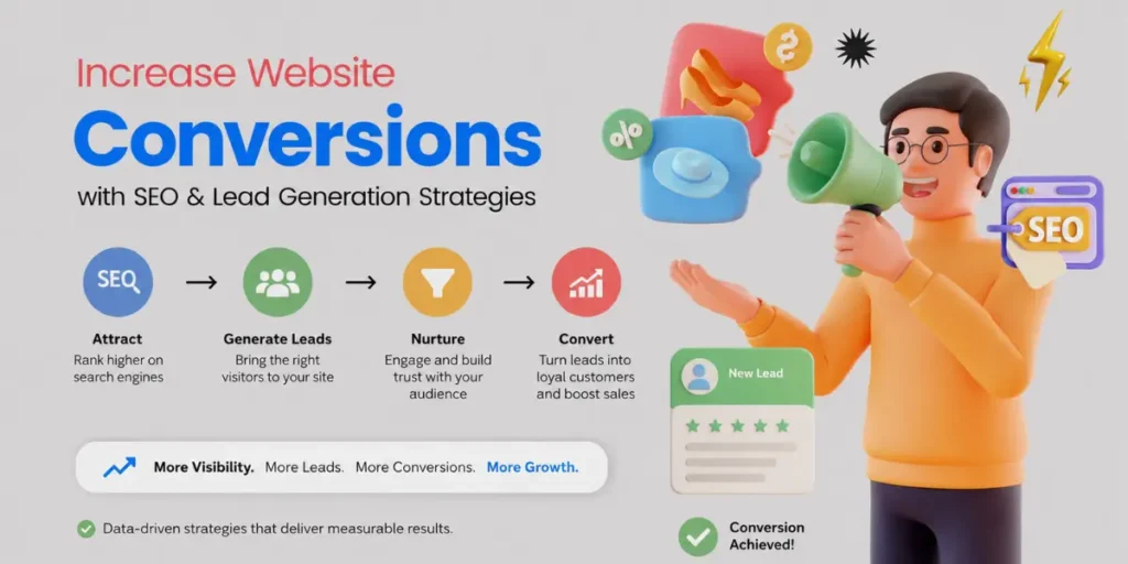 SEO and lead generation Strategies Increase Website Conversions